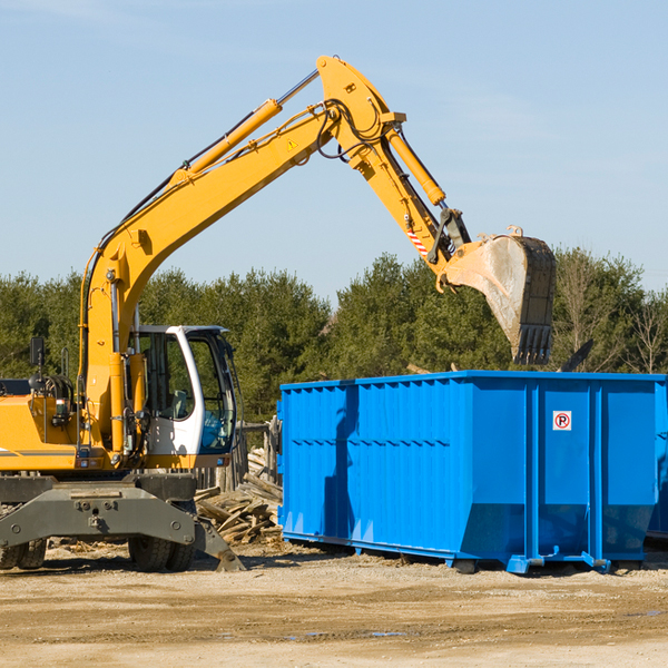 what size residential dumpster rentals are available in Colusa County